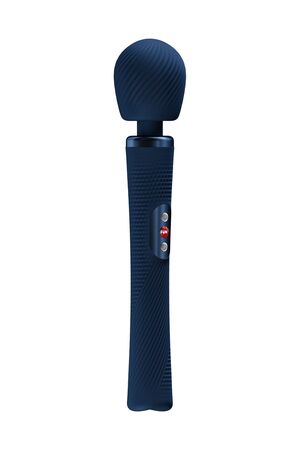 Синий жезловый вибромассажер Vim Vibrating Wand - 31,3 см.